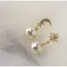 Boucles d'oreilles Star Moon Design - Drop Style