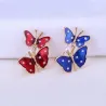 Broches double papillon de printemps