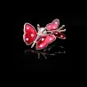 Broches double papillon de printemps