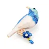 Broches d'oiseaux émail