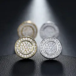 Boucle d'oreille ronde - Gold/Silver