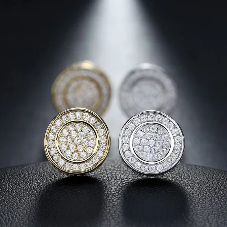 Boucle d'oreille ronde - Gold/Silver