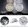 Boucle d'oreille ronde - Gold/Silver