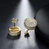 Boucle d'oreille ronde - Gold/Silver
