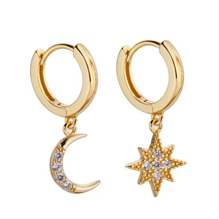 Boucles d'oreilles Star Moon - Femmes