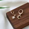 Boucles d'oreilles Star Moon - Femmes