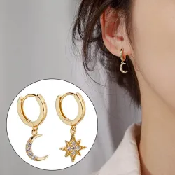 Boucles d'oreilles Star Moon - Femmes