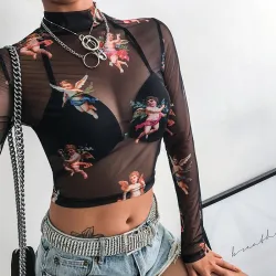 Baby Angels Long Sleeve - Dames - Transparent