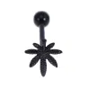 Tongue Piercing - Weed Design