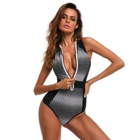 Retro Noir et Blanc - Swimsuit
