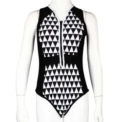 Retro Black and White - SwimsuitSwimming