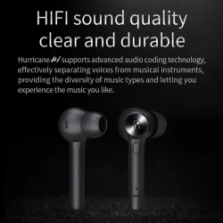 écouteurs sans fil Bluetooth - noir - léger