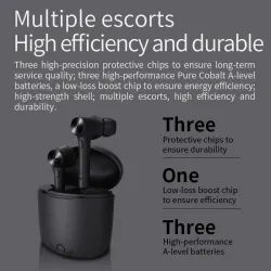 écouteurs sans fil Bluetooth - noir - léger