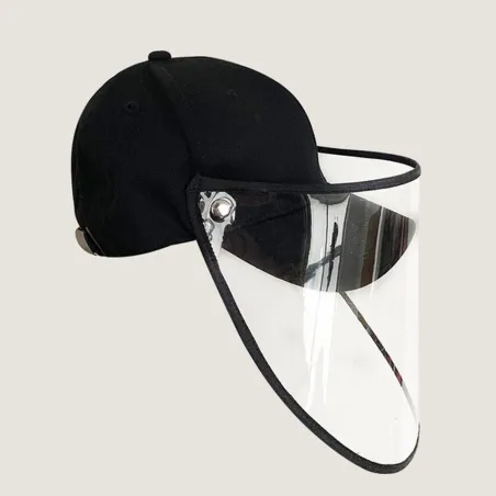 Capuchon de protection contre la grippe - capuchon de baseball - noir