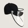 Capuchon de protection contre la grippe - capuchon de baseball - noir