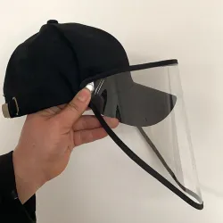 Capuchon de protection contre la grippe - capuchon de baseball - noir