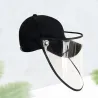 Capuchon de protection contre la grippe - capuchon de baseball - noir