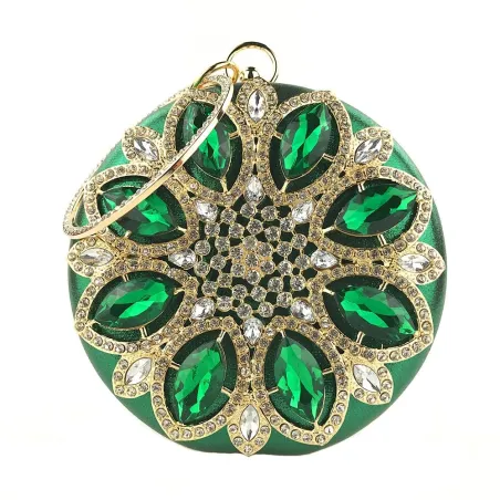 Diamant de luxe - petite bourse - fleur de cristal