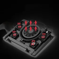 ventilateur de refroidissement 12-17 pouces pour ordinateur portable MacBook - support réglable