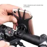 Voiture - bicyclette - porte-phone silicone moto - 360 degrés rotatif