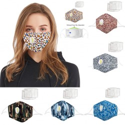 Masque visage / bouche avec soupape d'air - avec filtres en carbone activé PM2.5 - lavable