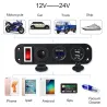 Toggle switch panel - 5V - 4.2A - dual USB - 12V - LED - Voltmeter for cars - boats - trucksElectronics & Tools
