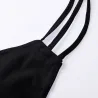 maillot de bain taille basse de deux pièces - plus taille - noir - blanc