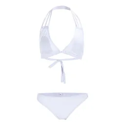 maillot de bain taille basse de deux pièces - plus taille - noir - blanc