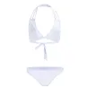 maillot de bain taille basse de deux pièces - plus taille - noir - blanc