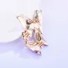 Papillon en cristal - broche de luxe