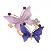 Double butterflies - crystal elegant broochBrooches