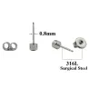 Unité de perçage d'oreilles stériles jetables avec boucle d'oreilles