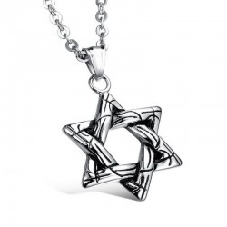 Star of David pendant with necklace - unisexNecklaces