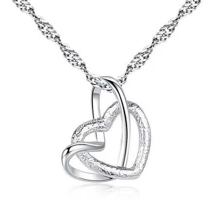 Heart shaped pendant - stainless steel necklace - 23 typesNecklaces