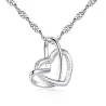 Heart shaped pendant - stainless steel necklace - 23 typesNecklaces