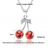 Double cherry - necklace - ring - earrings - bracelet - 925 sterling silverNecklaces