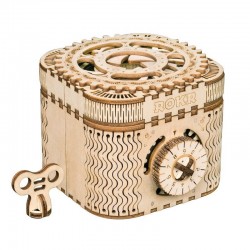 Creative DIY - Boîte à trésor 3D - puzzle en bois - kit de montage - 123 pièces