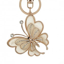 Fashion crystal papillon - porte-clés