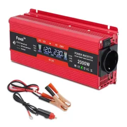 écran LCD - adaptateur solaire - double USB - 1500W - 2000W