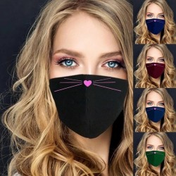 Cute face mask - washable - 5 colours - 1pc