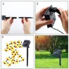 Solar powered - LED string - garland light - outdoor / garden decoration - honey beeStage & events lighting