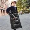 Veste d'hiver longue - chaude avec capuche - pour les filles