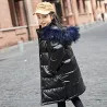 Veste d'hiver longue - chaude avec capuche - pour les filles