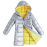 Veste longue pour enfants - manteau avec capuche - pour les filles et les garçons
