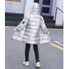 Veste longue pour enfants - manteau avec capuche - pour les filles et les garçons