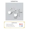 925 Sterling Silver - Minimalist Hoop Earrings - JewelryEarrings