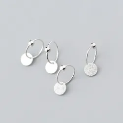 925 Sterling Silver - Minimalist Hoop Earrings - JewelryEarrings