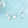 925 Argent Sterling - Boucles d'oreilles minimalist Hoop - Bijoux