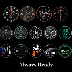 Smart Watch - Unisexe - 1,3 pouce - Écran tactile complet - Pedomètre - Imperméable - Cœur