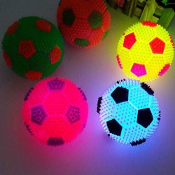 6.5cm - Boule de football - Led - Glowing Football - Enfants